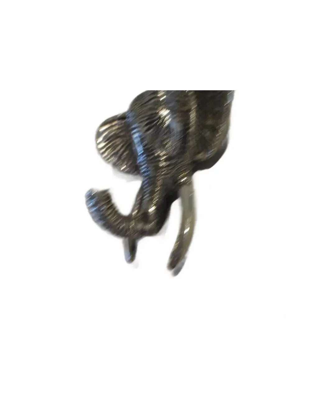 Vintage Elephant Head Metal Bottle Opener Cast Iron Brass Barware Collectible